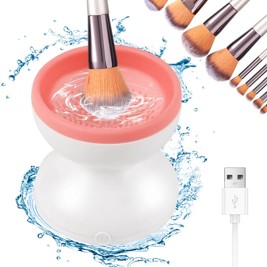 Limpiador Eléctrico de Brochas de Maquillaje USB – Lava y Seca Automáticamente